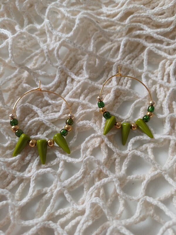 Boucles d'oreilles en perles de verre