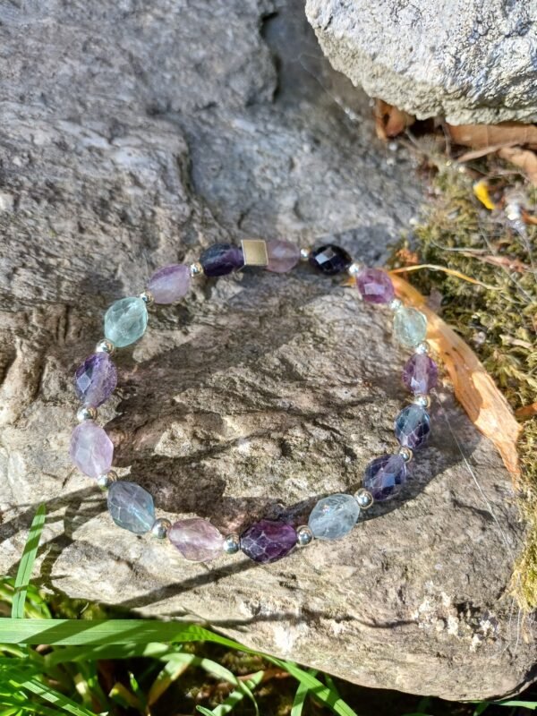 Bracelet Fluorite et argent