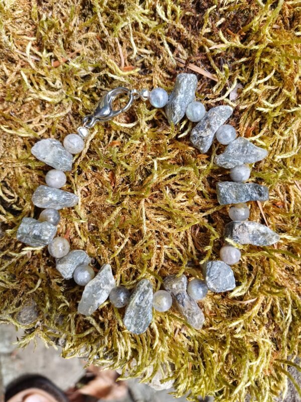 Bracelet en Labradorite brute